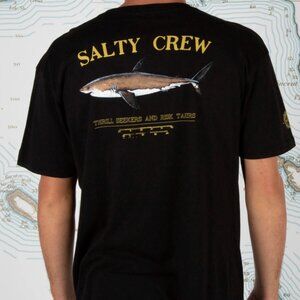 Salty Crew - Bruce Premium Tee - Black size LARGE - NWT